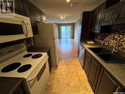 105G 141 105Th Street W, Saskatoon, SK - Indoor Photo Showing Kitchen With Double Sink