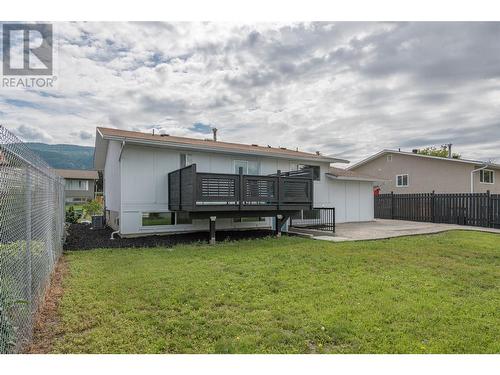 Large flat backyard - room for a trampoline or above ground pool (this photo taken before the roof was replaced) - 3600 13 Street, Vernon, BC 