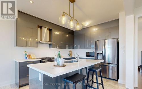 43 Auckland Drive, Whitby, ON - Indoor Photo Showing Kitchen With Stainless Steel Kitchen With Upgraded Kitchen