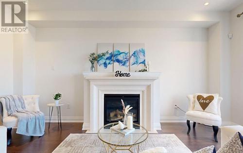 43 Auckland Drive, Whitby, ON - Indoor Photo Showing Living Room With Fireplace