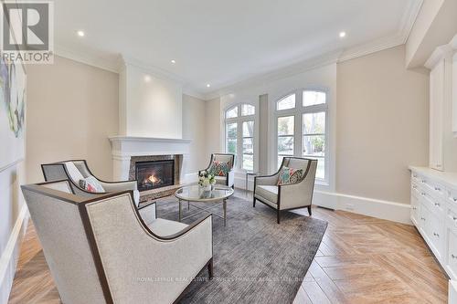 241 Roseland Crescent, Burlington, ON - Indoor Photo Showing Living Room With Fireplace