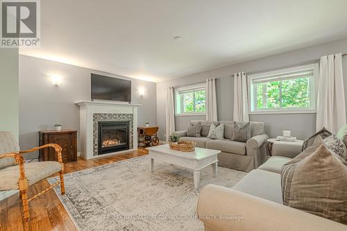 2994 Wasdell Falls Road, Severn, ON - Indoor Photo Showing Living Room With Fireplace