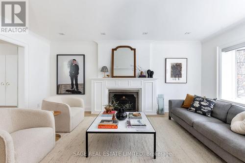 22 Queen Anne Road, Toronto, ON - Indoor Photo Showing Living Room With Fireplace