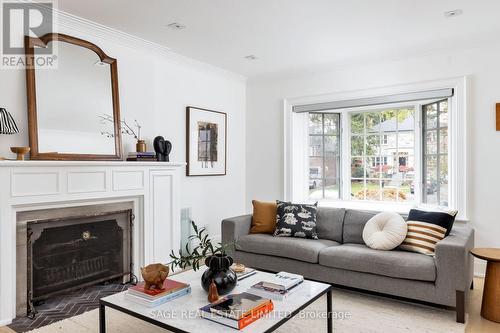 22 Queen Anne Road, Toronto, ON - Indoor Photo Showing Living Room With Fireplace