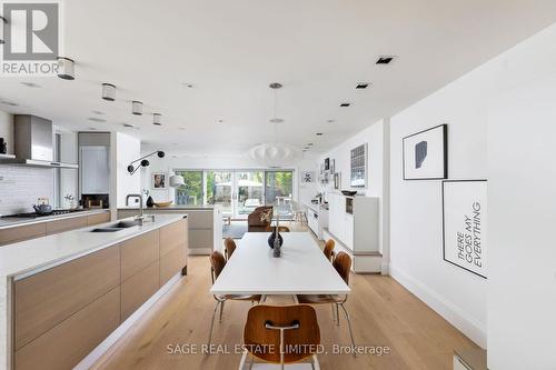 22 Queen Anne Road, Toronto, ON - Indoor Photo Showing Kitchen With Double Sink