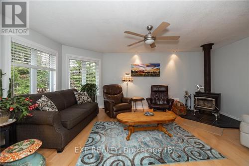 557554 4Th Concession S, Meaford, ON - Indoor Photo Showing Living Room With Fireplace