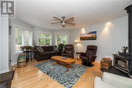 557554 4Th Concession S, Meaford, ON - Indoor Photo Showing Living Room With Fireplace