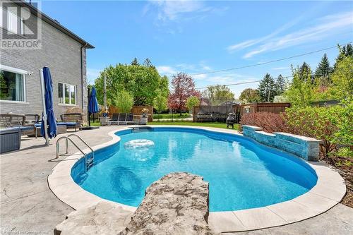 175 Oakhill Place, Ancaster, ON - Outdoor With In Ground Pool With Deck Patio Veranda With Backyard