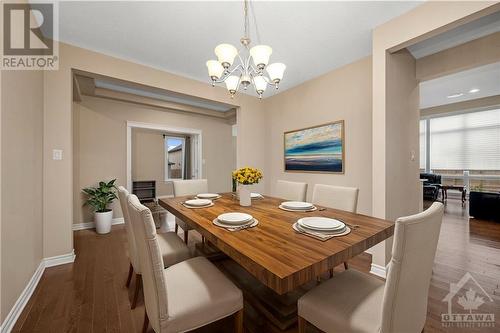 Virtually Staged - 243 Balikun Heights, Ottawa, ON - Indoor Photo Showing Dining Room