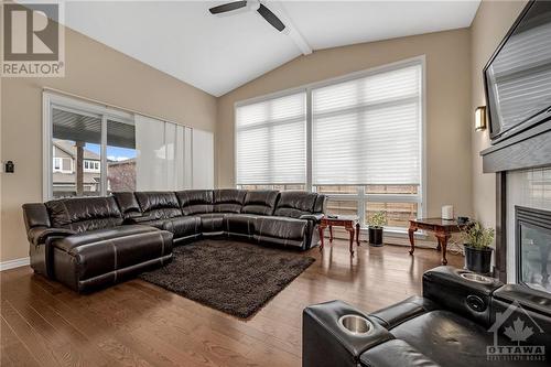 243 Balikun Heights, Ottawa, ON - Indoor Photo Showing Living Room With Fireplace