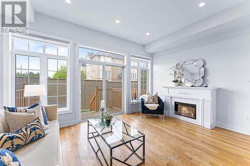 8 Latchford Lane, Richmond Hill, ON - Indoor Photo Showing Living Room With Fireplace