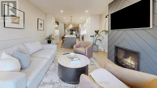 805 Windermere Avenue, Toronto, ON - Indoor Photo Showing Living Room With Fireplace