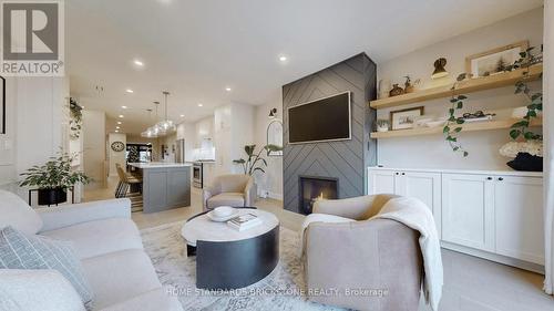 805 Windermere Avenue, Toronto, ON - Indoor Photo Showing Living Room With Fireplace