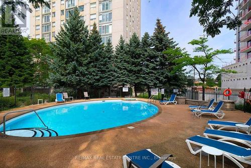 502 - 200 Burnhamthorpe Road E, Mississauga, ON - Outdoor With In Ground Pool