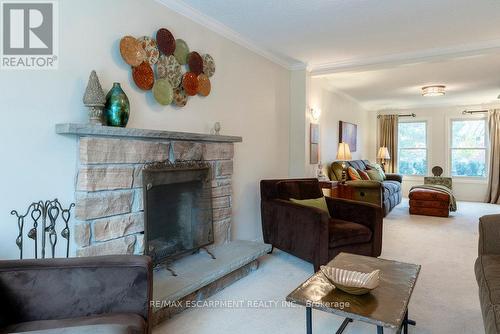 3178 Philip Street, Burlington, ON - Indoor Photo Showing Living Room With Fireplace