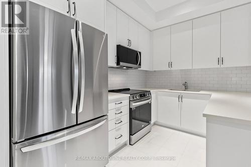 105 - 130 Joymar Drive, Mississauga, ON - Indoor Photo Showing Kitchen With Stainless Steel Kitchen With Upgraded Kitchen