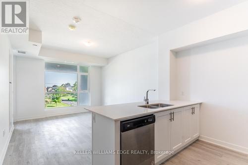 217 - 600 North Service Road, Hamilton, ON - Indoor Photo Showing Kitchen With Double Sink