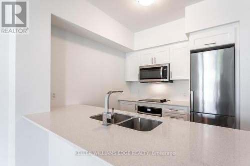 217 - 600 North Service Road, Hamilton, ON - Indoor Photo Showing Kitchen With Double Sink With Upgraded Kitchen