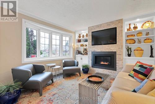 79 Natal Avenue, Toronto, ON - Indoor Photo Showing Living Room With Fireplace