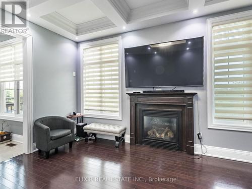 76 Degrey Drive, Brampton, ON - Indoor Photo Showing Living Room With Fireplace