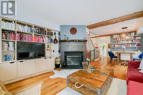 B - 32 Massey Street, Toronto, ON - Indoor Photo Showing Living Room With Fireplace