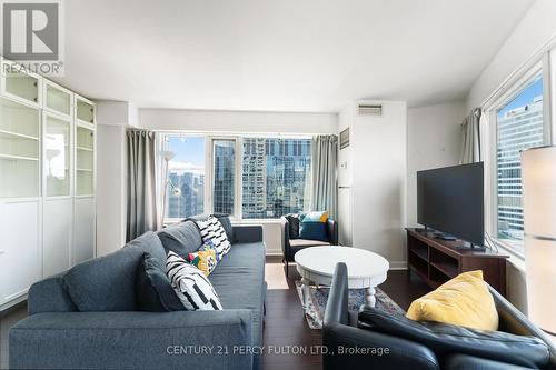 2411 - 210 Victoria Street, Toronto, ON - Indoor Photo Showing Living Room