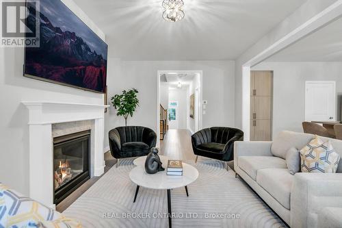 1058 Thompson Drive, Oshawa, ON - Indoor Photo Showing Living Room With Fireplace