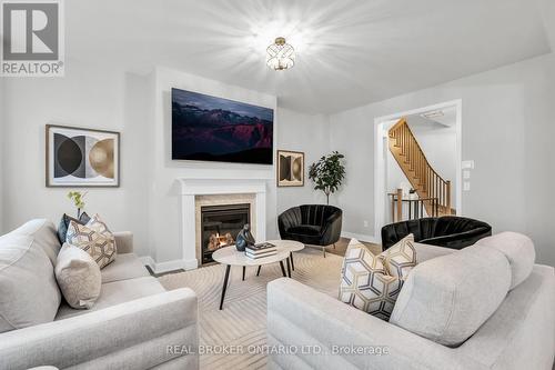 1058 Thompson Drive, Oshawa, ON - Indoor Photo Showing Living Room With Fireplace