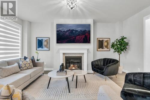 1058 Thompson Drive, Oshawa, ON - Indoor Photo Showing Living Room With Fireplace