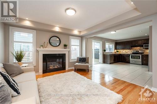 250 Burnaby Drive, Ottawa, ON - Indoor Photo Showing Living Room With Fireplace