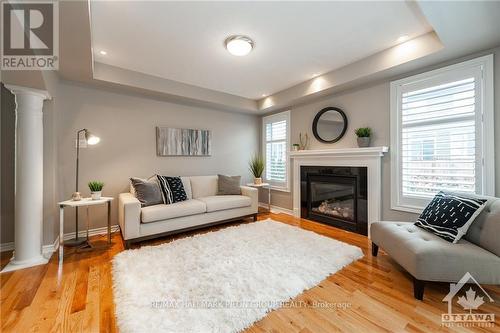 250 Burnaby Drive, Ottawa, ON - Indoor Photo Showing Living Room With Fireplace