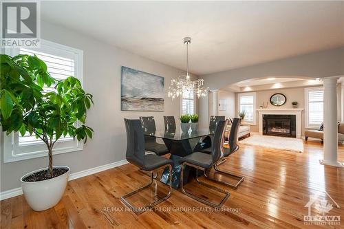 250 Burnaby Drive, Ottawa, ON - Indoor Photo Showing Dining Room With Fireplace