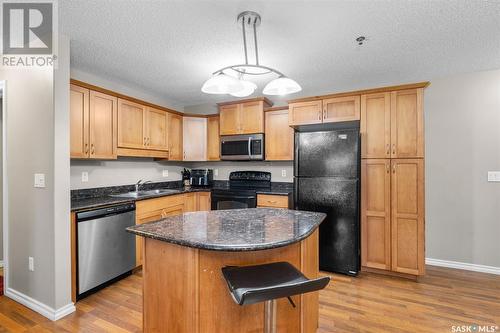 A207 103 Wellman Crescent, Saskatoon, SK - Indoor Photo Showing Kitchen With Double Sink