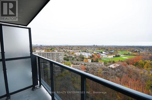 1601 - 202 Burnhamthorpe Road E, Mississauga, ON - Outdoor With Balcony With View