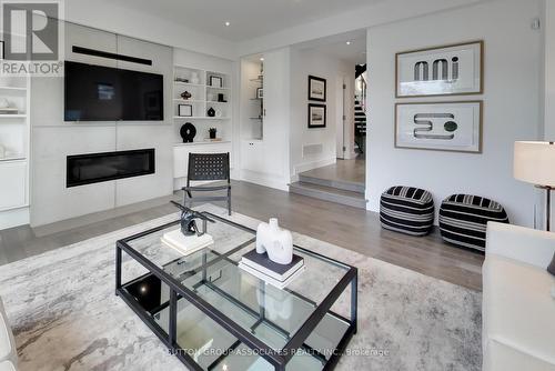 302 Winona Drive, Toronto, ON - Indoor Photo Showing Living Room With Fireplace