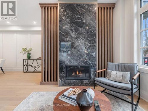 336 St Germain Avenue, Toronto, ON - Indoor Photo Showing Living Room With Fireplace