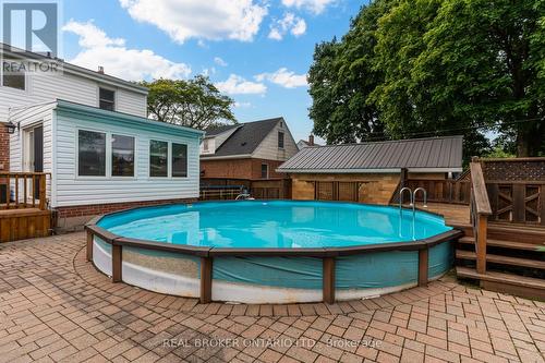 21 Gailmont Drive, Hamilton, ON - Outdoor With Above Ground Pool With Deck Patio Veranda