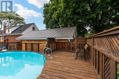 21 Gailmont Drive, Hamilton, ON - Outdoor With Above Ground Pool With Exterior