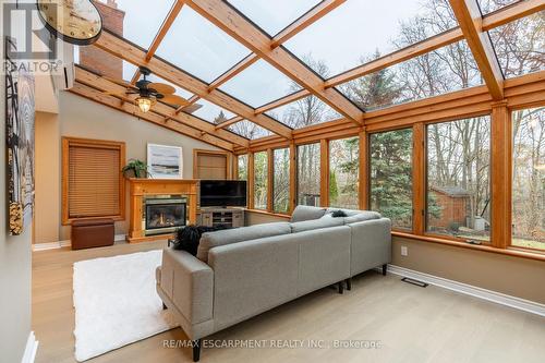 1351 Hazelton Boulevard, Burlington, ON - Indoor Photo Showing Other Room With Fireplace