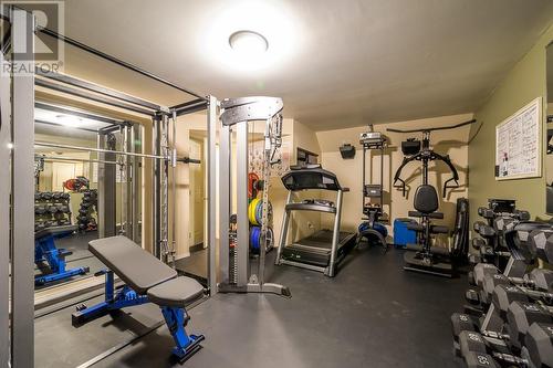 Basement Gym - 2365 Abbeyglen Way Unit# 8 Lot# 8, Kamloops, BC - Indoor Photo Showing Gym Room