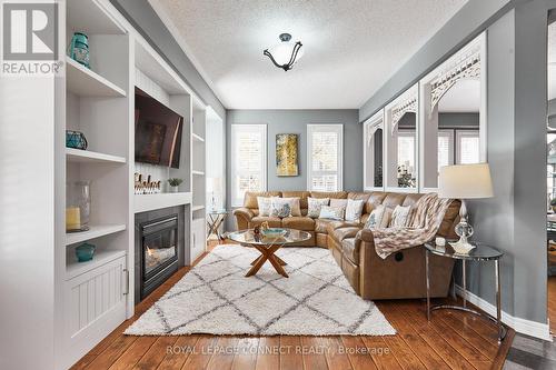 133 Vipond Road, Whitby, ON - Indoor Photo Showing Living Room With Fireplace