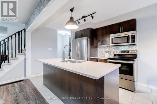 69 English Lane, Brantford, ON - Indoor Photo Showing Kitchen With Stainless Steel Kitchen With Double Sink With Upgraded Kitchen