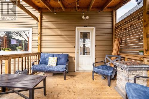 Covered back deck - 26 Timothy Avenue, Cornwall, ON - Outdoor With Deck Patio Veranda With Exterior