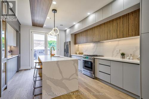 877 Logan Avenue, Toronto, ON - Indoor Photo Showing Kitchen With Upgraded Kitchen