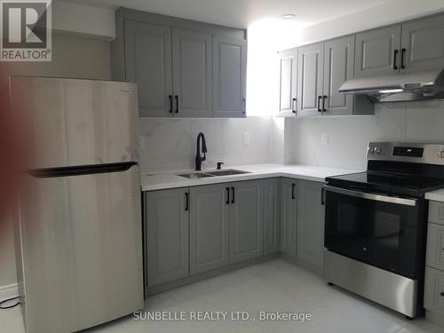 Bsmt - 12 Polstar Road, Brampton, ON - Indoor Photo Showing Kitchen With Double Sink