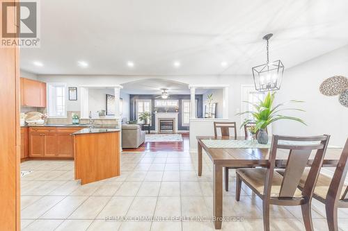 11 Searell Avenue, Ajax, ON - Indoor Photo Showing Dining Room With Fireplace