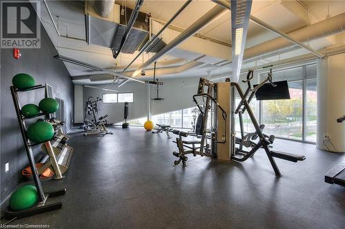 View of gym - 160 King Street N Unit# 901, Waterloo, ON - Indoor Photo Showing Gym Room