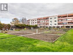 Well-maintained resident community garden - 