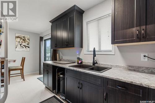 15A & 15B Erixon Place, Clavet, SK - Indoor Photo Showing Kitchen With Double Sink