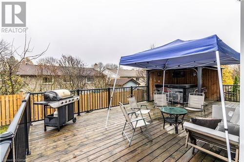 Wooden terrace with area for grilling - 39 Keewatin Avenue, Kitchener, ON - Outdoor With Deck Patio Veranda With Exterior